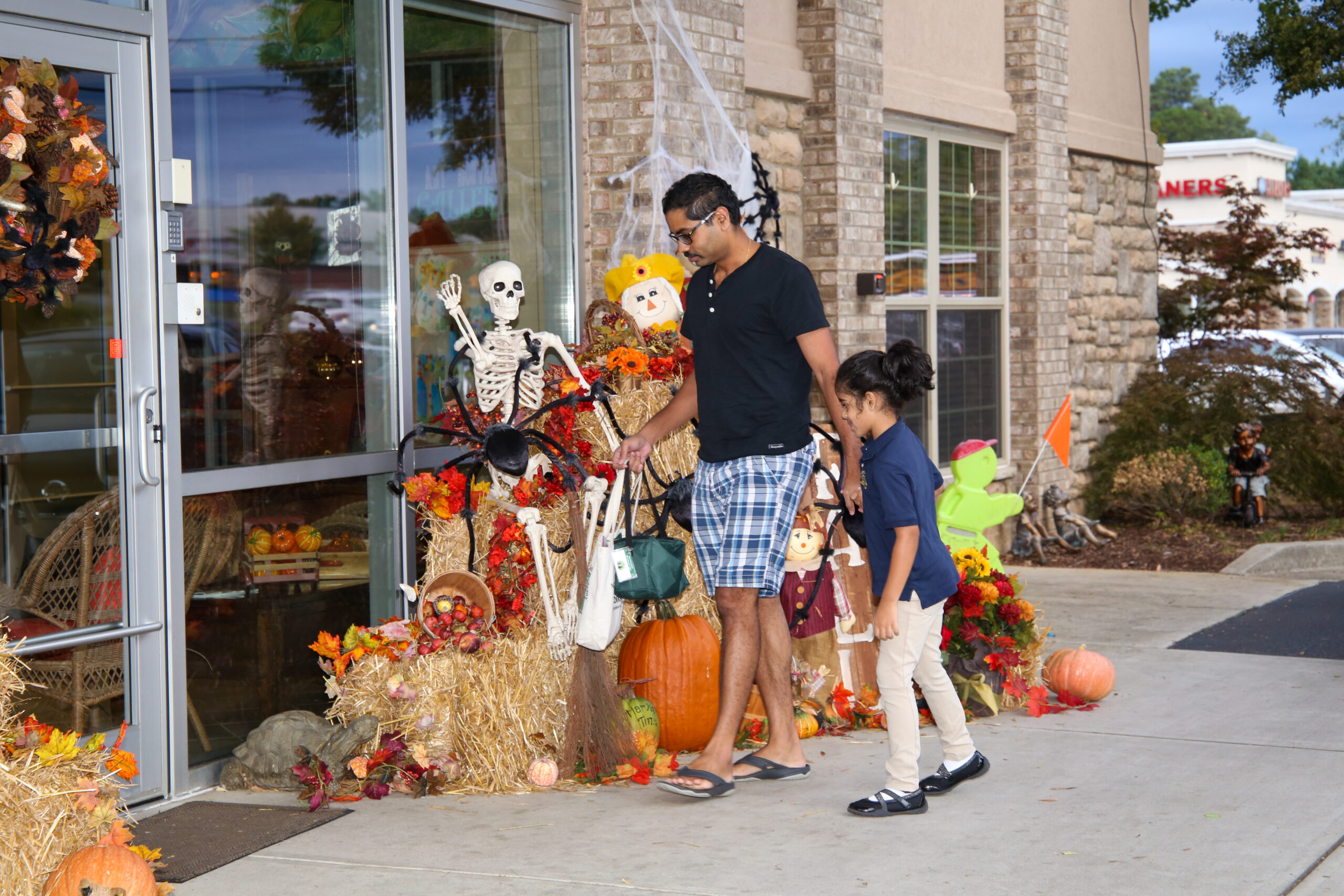 Halloween front door