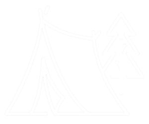 tent and tree vector