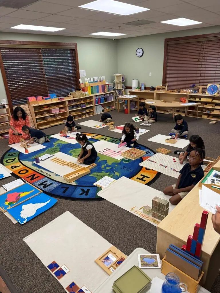 children learning together